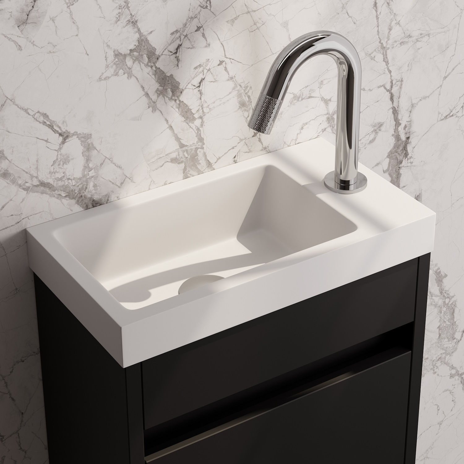Opbouw Fonteinkraan Brauer Chrome Carving Edition Met Gebogen Uitloop Chroom Brauer
