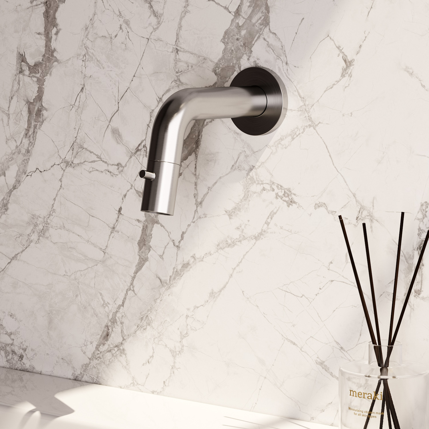 Inbouw Fonteinkraan Brauer Brushed Edition Inkortbaar RVS Geborsteld PVD Brauer