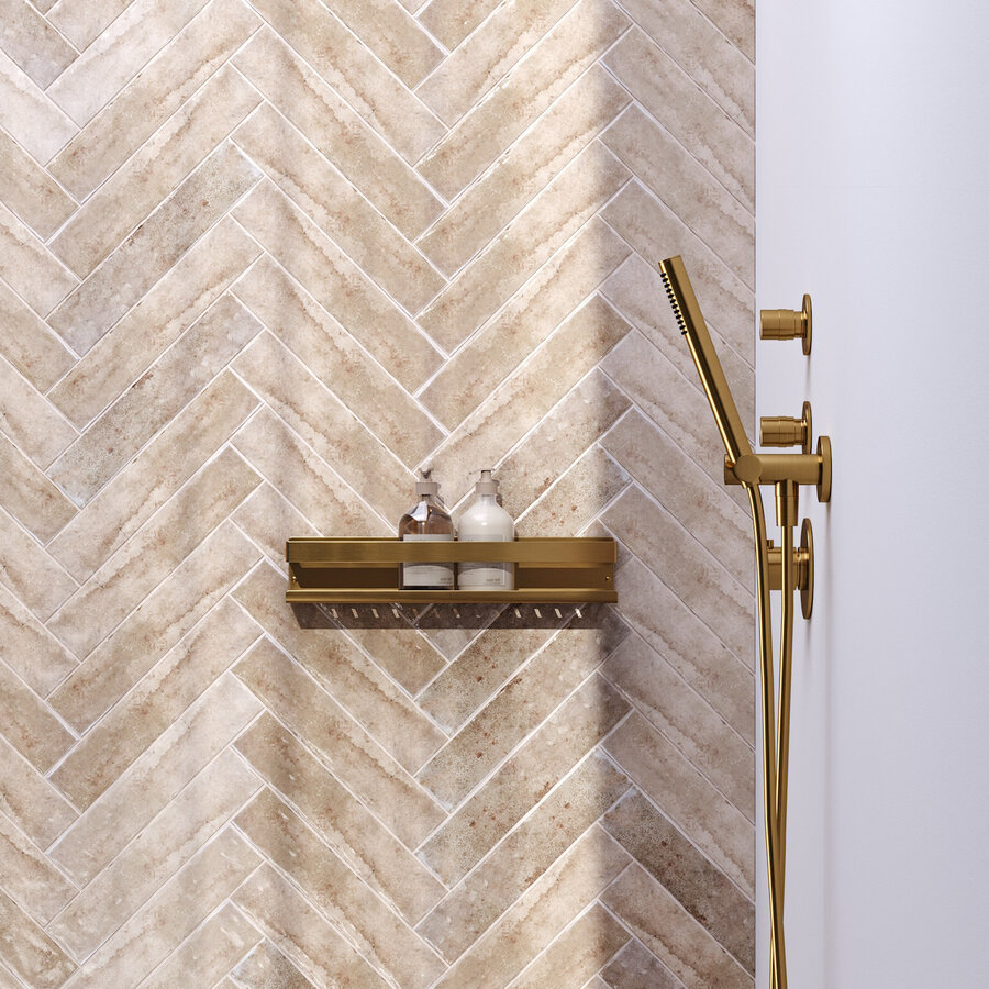 Doucherek Brauer Gold Edition 40 Cm Goud Geborsteld PVD