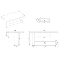 Toiletrolhouder Brauer Gunmetal Edition Met Planchet Gunmetal Geborsteld PVD