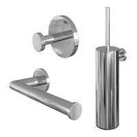 Toiletaccessoire Set Brauer Chrome 3-in-1 Chrome