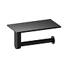 Toiletrolhouder Brauer Black Edition Met Planchet Mat Zwart