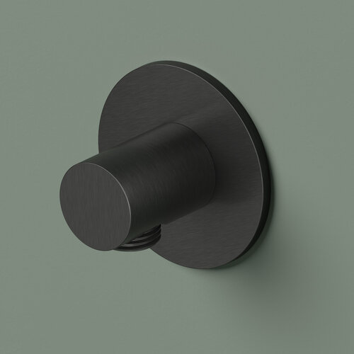 Wanduitlaat Hotbath Ace Geborsteld Zwart PVD 