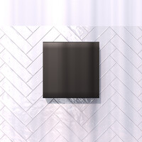 Opbouwnis Brauer Black Edition Met Verborgen Opbergruimte Mat Zwart