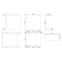 Opbouwnis Brauer Black Edition Met Verborgen Opbergruimte Mat Zwart