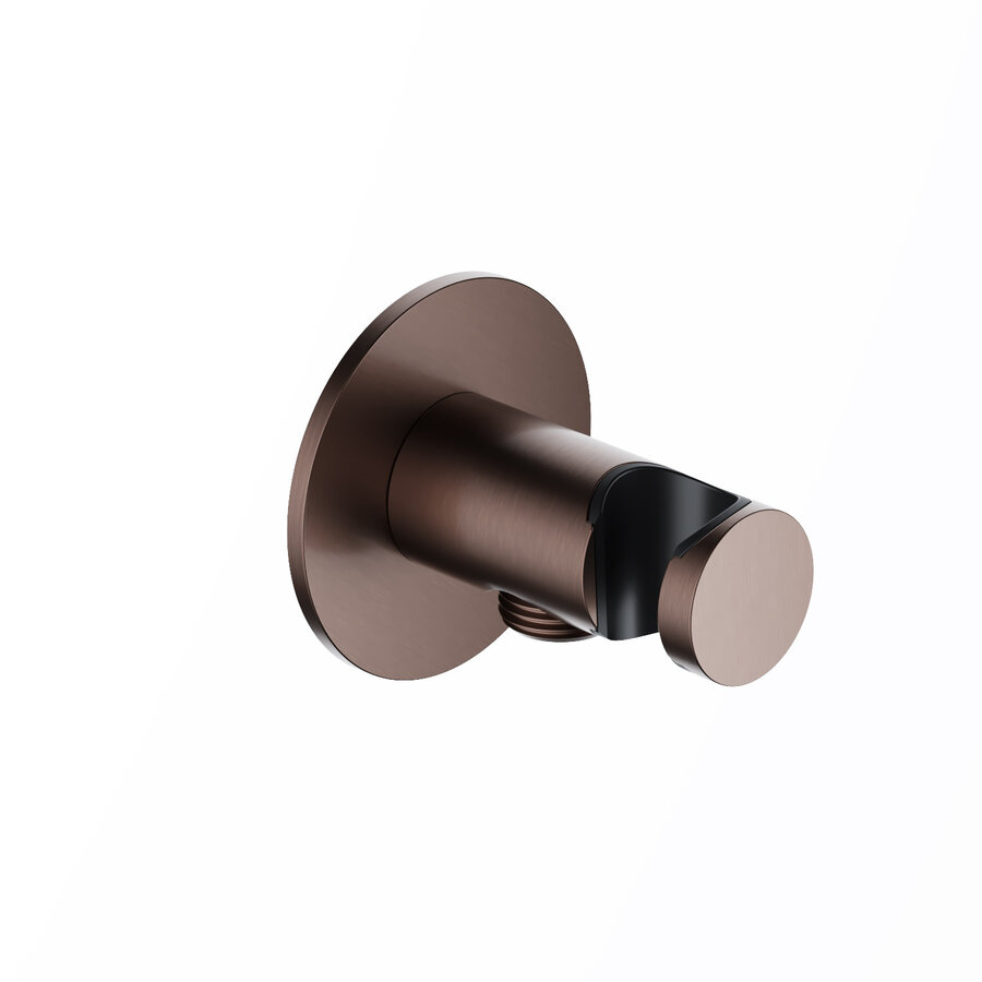 Wandsteun Met uitlaat Hotbath Ace Geborsteld Koper PVD