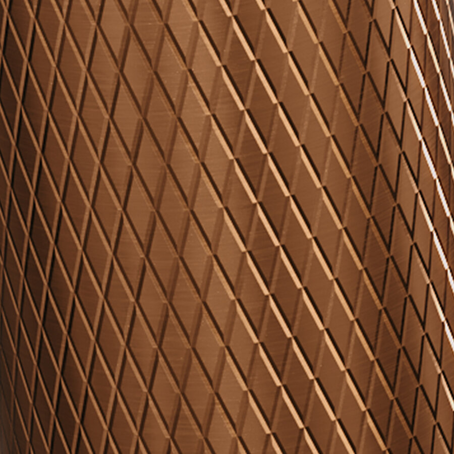 Inbouw Fonteinkraan Brauer Copper Carving Edition Inkortbaar Koper Geborsteld PVD