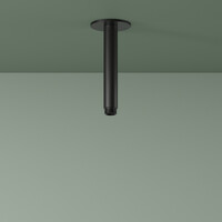 Plafondbuis Hotbath Ace 15 cm Geborsteld Zwart PVD