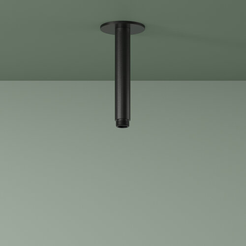 Plafondbuis Hotbath Ace 15 cm Geborsteld Zwart PVD 