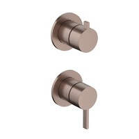 Afbouwdeel Mengkraan Met 2-weg Omstel Hotbath Ace Geborsteld Koper PVD