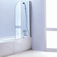 Badwand Sanilux 80x140cm 6mm veiligheidsglas EasyClean