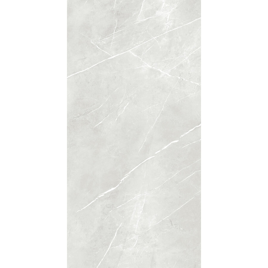 Vloer- en Wandtegel Energieker Pietragrey Marmerlook 120x270 cm Glanzend White (Prijs per M2)