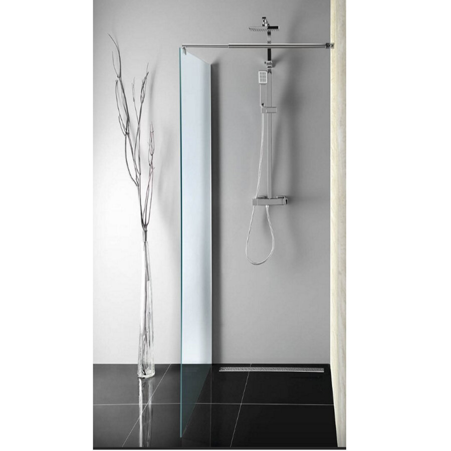 Inloopdouche Sapho Walk-In 110x190 cm met Muurprofiel Chinchilla Glas