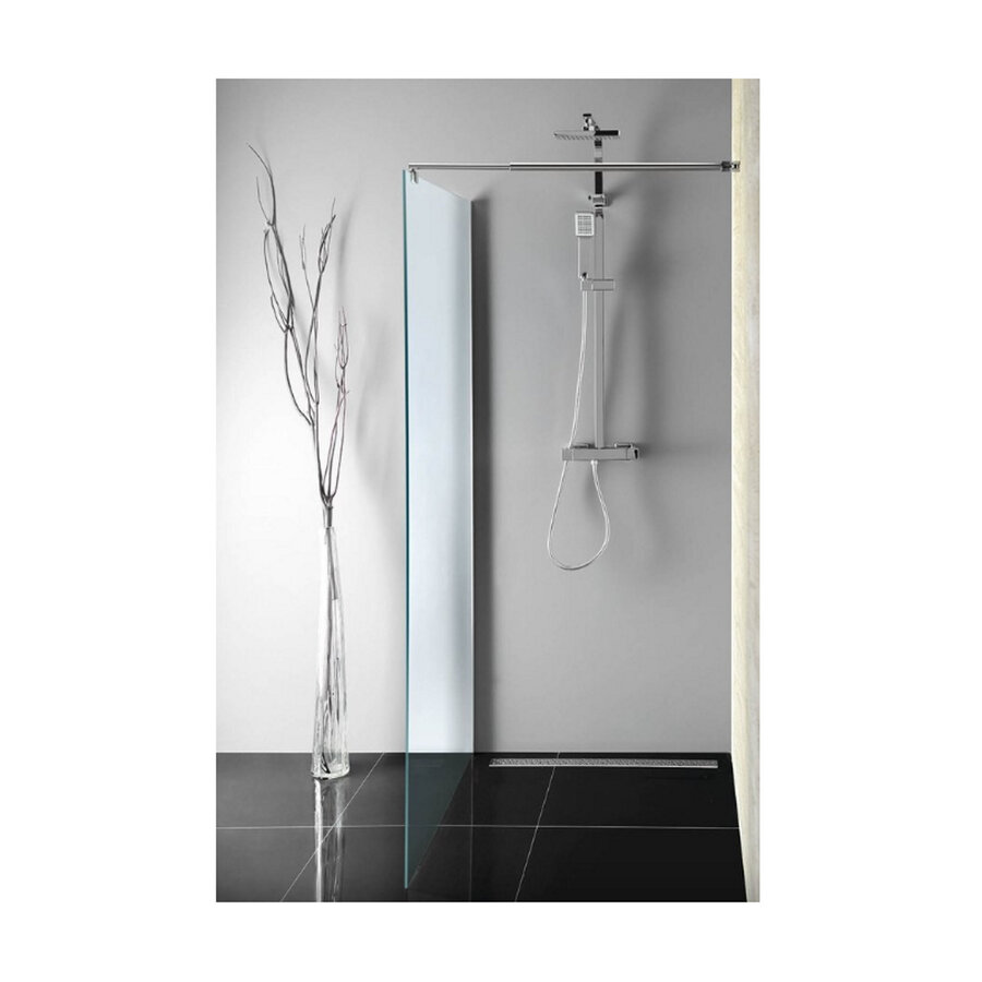 Inloopdouche Sapho Walk-In 80x190 cm met Muurprofiel Chinchilla Glas