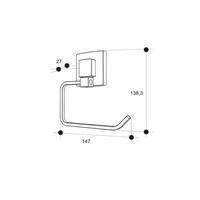 Toiletrolhouder Allibert Kote Met Klep Chroom