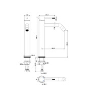 Best-Design "Nero-Nerola" Hoge-Wastafelmengkraan Mat-Zwart