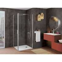 Douchewand Allibert Laja 86,5-89 x 200 cm Chroom