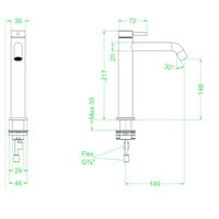 Wastafelkraan IVY Bond Model M Coldstart Geborsteld Mat Koper PVD