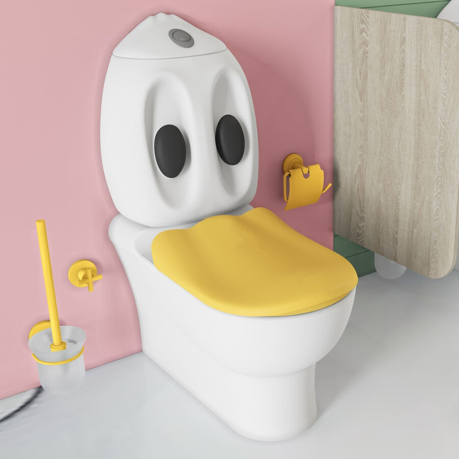 Toiletborstelgarnituur BWS Ducky Geel