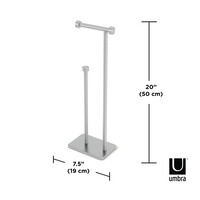 Toiletrolhouder Umbra Cappa 50 x 19 cm Nikkel