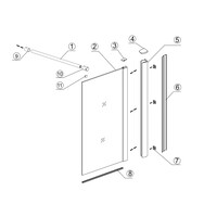 Inloopdouche BWS Loek 100x220 Cm 8 Mm Nano Coating Helder Glas Chroom