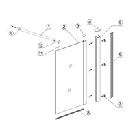 Inloopdouche BWS Loek 90x220 Cm 8 Mm Nano Coating Helder Glas Chroom