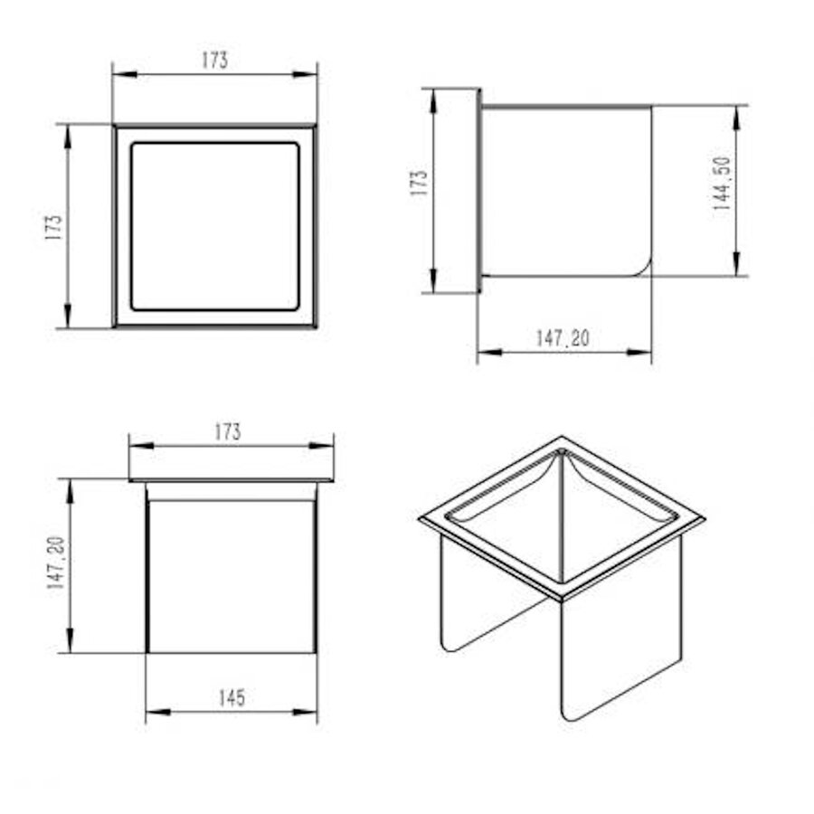 Reserverolhouder Inbouw BWS Milan Mat Wit