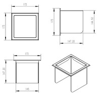 Toiletrolhouder Zonder Klep en Reserverolhouder Inbouw Wiesbaden Rocko Mat Wit