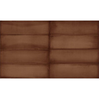 Wandtegel Estudio Ghent Copper Glossy 6.9x24 cm (Prijs per M2)