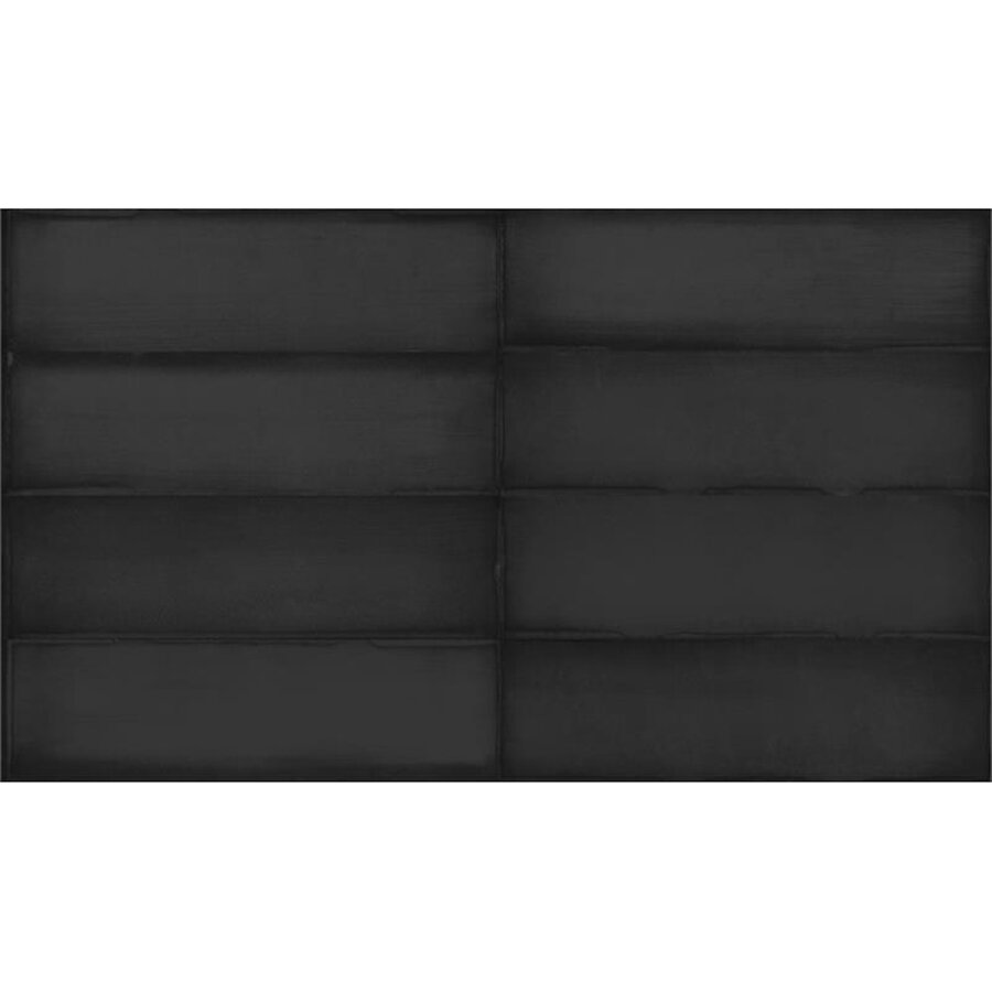 Wandtegel Estudio Ghent Dark Charcoal Matt 6.9x24 cm (Prijs per M2)