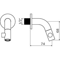 Fonteinset Clou Vale Incl. Toebehoren 7x45 Cm Mat Wit