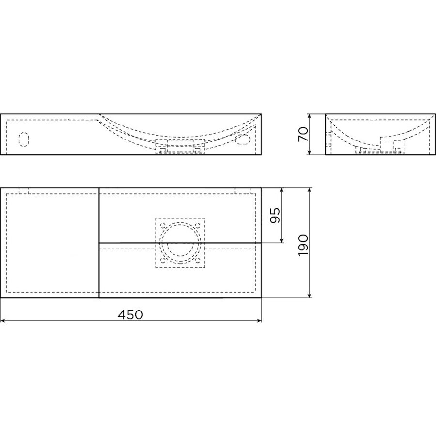 Fonteinset Clou Vale Incl. Toebehoren 7x45 Cm Mat Wit