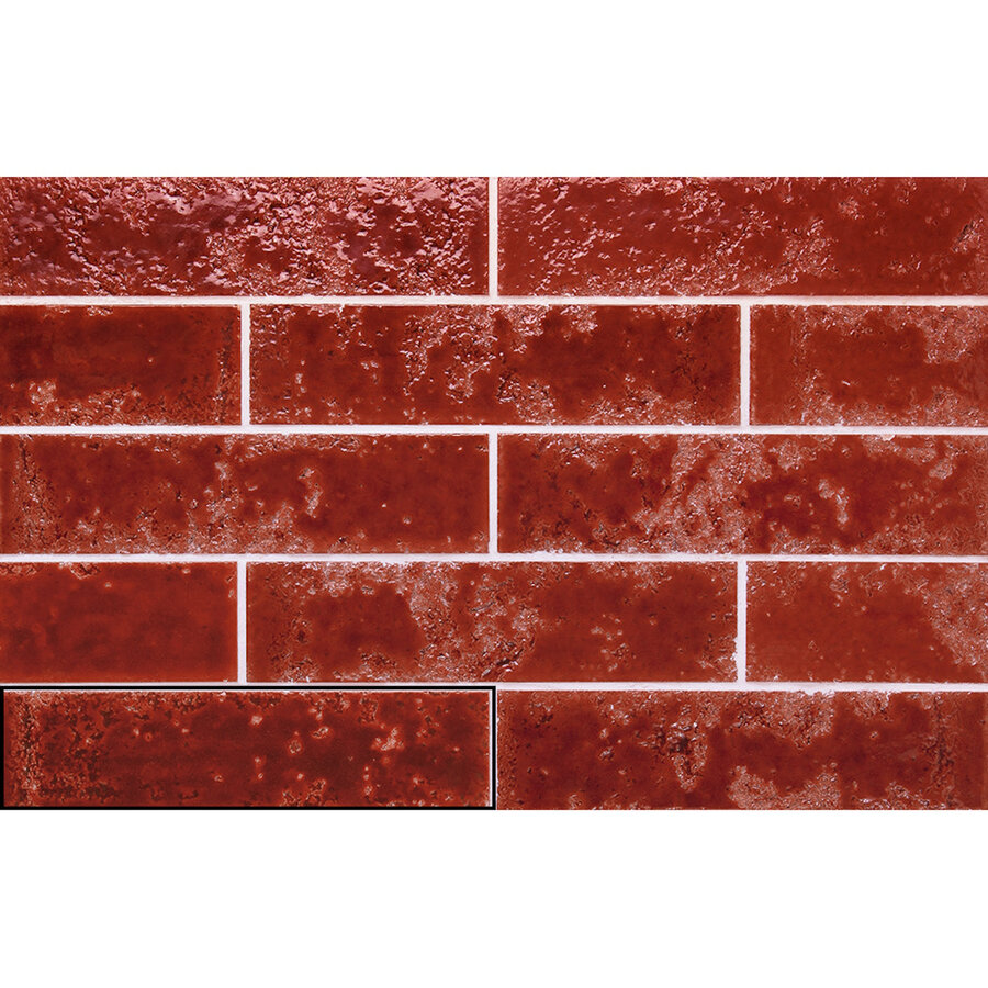 Wandtegel Stardos Pukka 6,4x26 cm Terracotta (Prijs per M2)