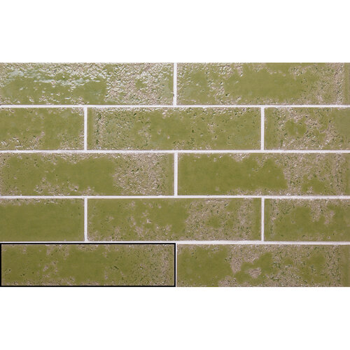 Wandtegel Stardos Pukka 6,4x26 cm Moss Green (Prijs per M2) 