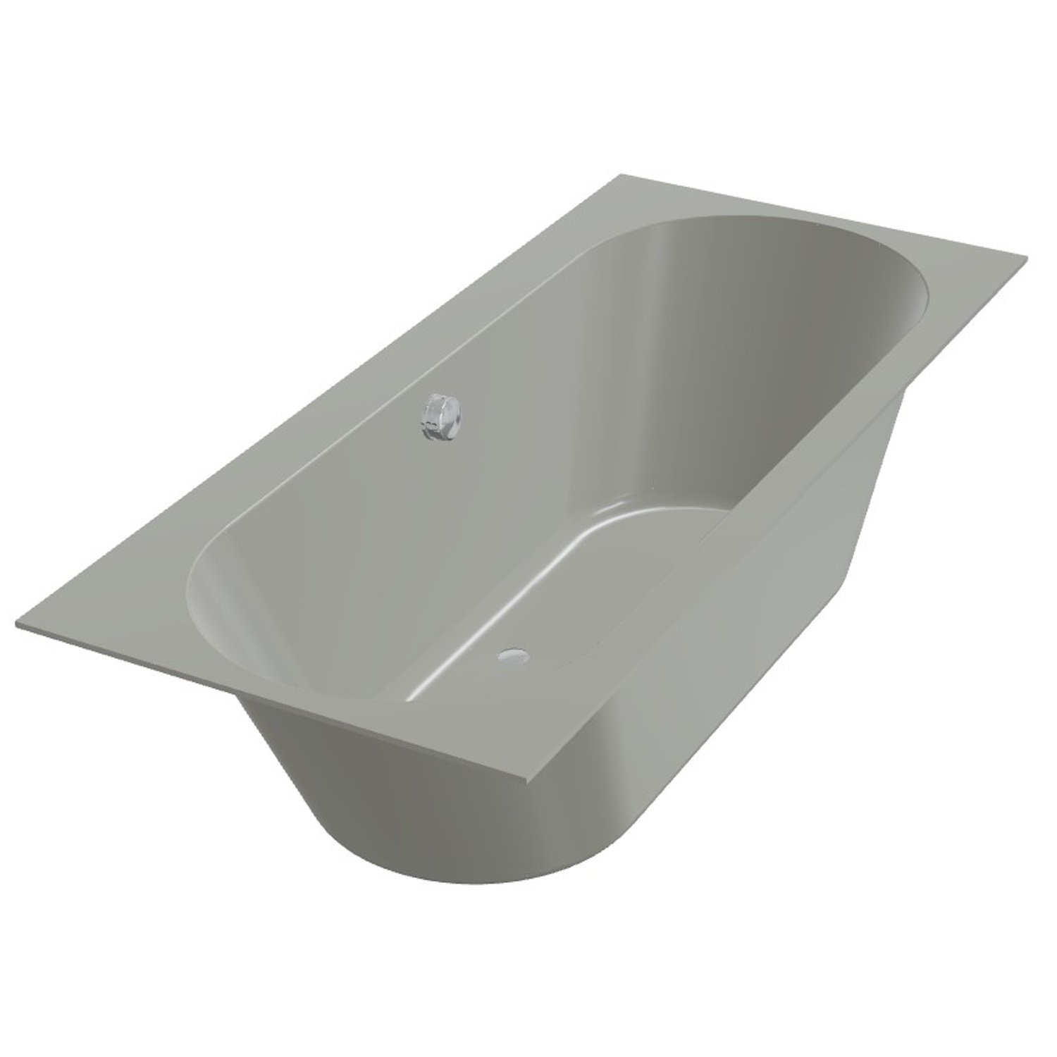 XenZ Ligbad Beterbad Madeira 170x75 cm Inclusief Badpoten Cement