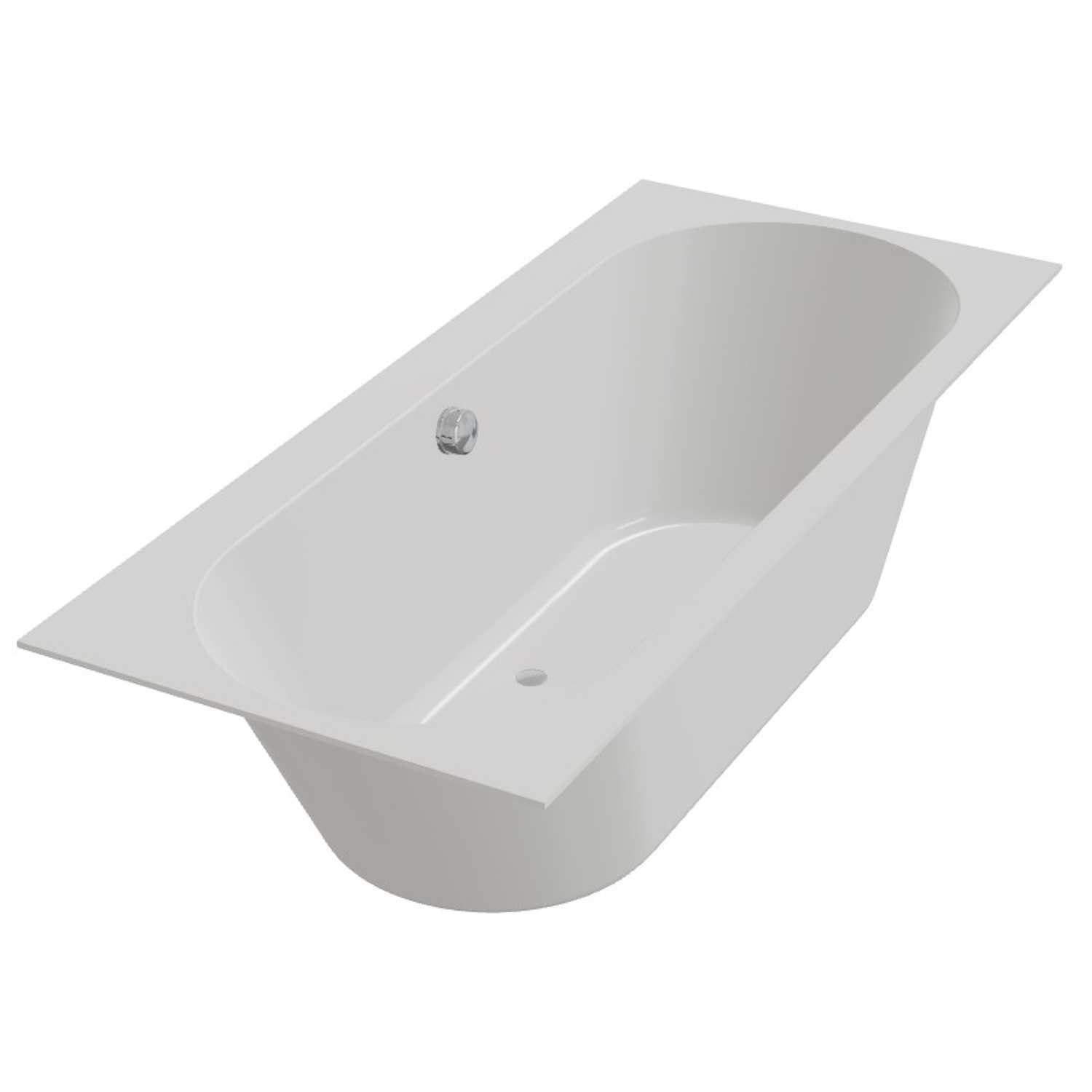 XenZ Ligbad Beterbad Madeira 170x75 cm Inclusief Badpoten Crème