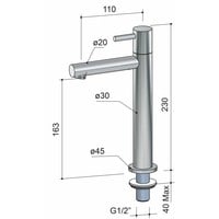 Cobber Fonteinkraan Hoog Model Eh001