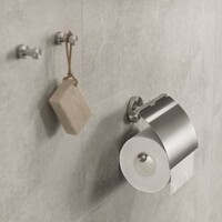 Toiletset Accessoires Geesa Nemox met Toiletborstel Toiletrolhouder en Handdoekhaak RVS