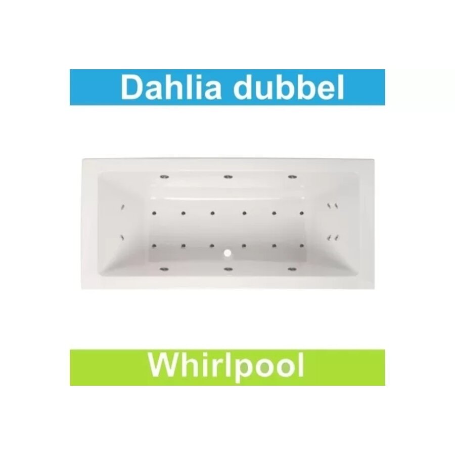 Whirlpool Boss & Wessing Dahlia 180x80 cm Dubbel systeem