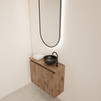 Fonteinmeubel BWS Meadow 60x50 cm Wellington Oak Incl. Topplaat