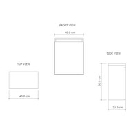 Fonteinmeubel BWS Meadow 40x50 cm Olijf Groen Incl. Topplaat