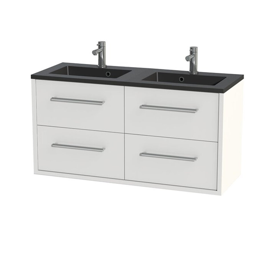 Tiger Boston Wastafelonderkast 120 cm Hoogglans Wit