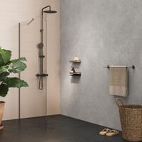 Handdoekrek Tiger Cooper Dubbel 65,2 cm Geborsteld RVS