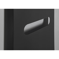 Designradiator Sapho Tabella Open 59x149 cm Mat Zwart