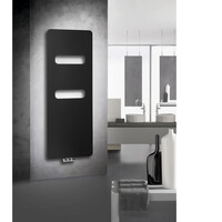 Designradiator Sapho Tabella Open 59x149 cm Mat Zwart