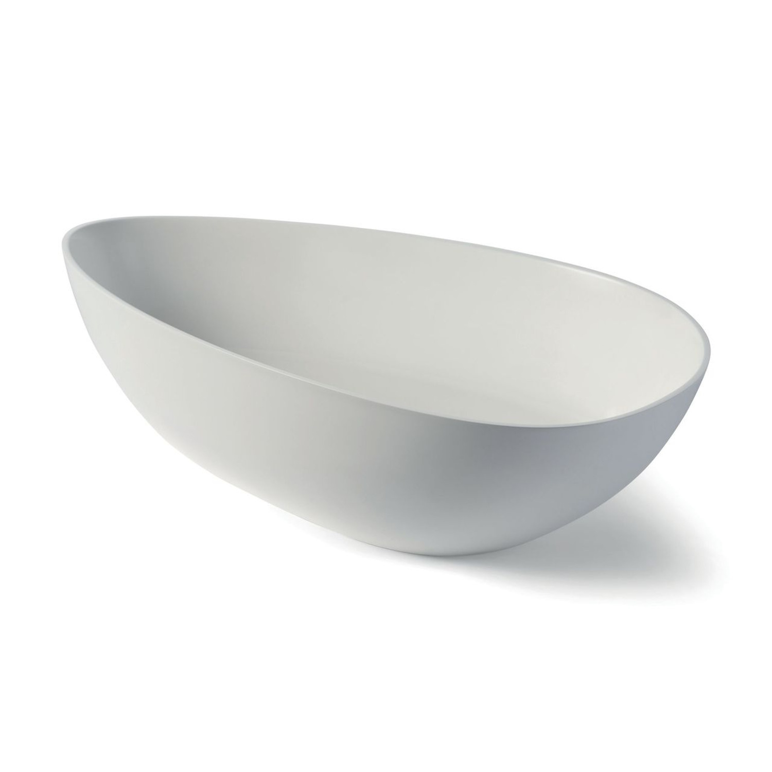 Waskom Luca Sanitair Tate 50x33x12,5 cm Mineral Stone Glans Wit Luca Sanitair