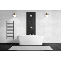 Elektrische Handdoekradiator BWS Bess 413W 120x50 cm Zwart