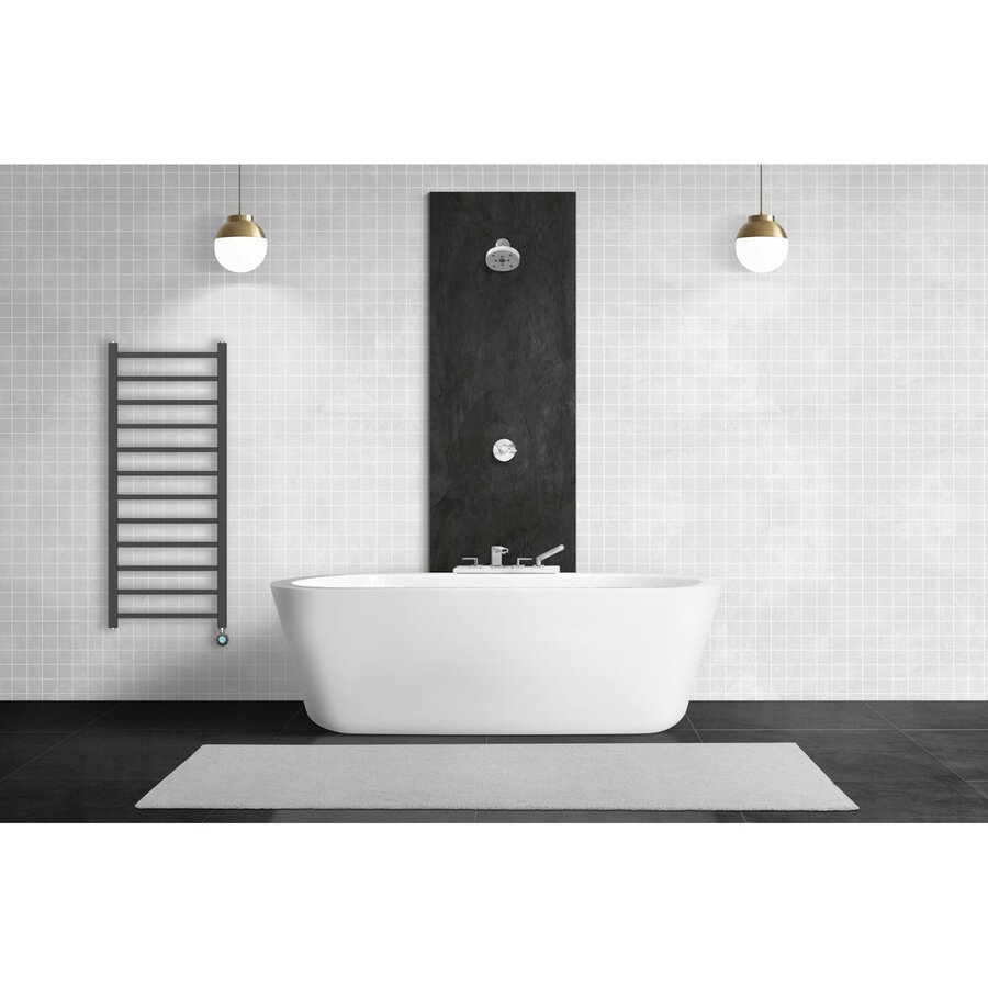 Elektrische Handdoekradiator BWS Bess 413W 120x50 cm Zwart