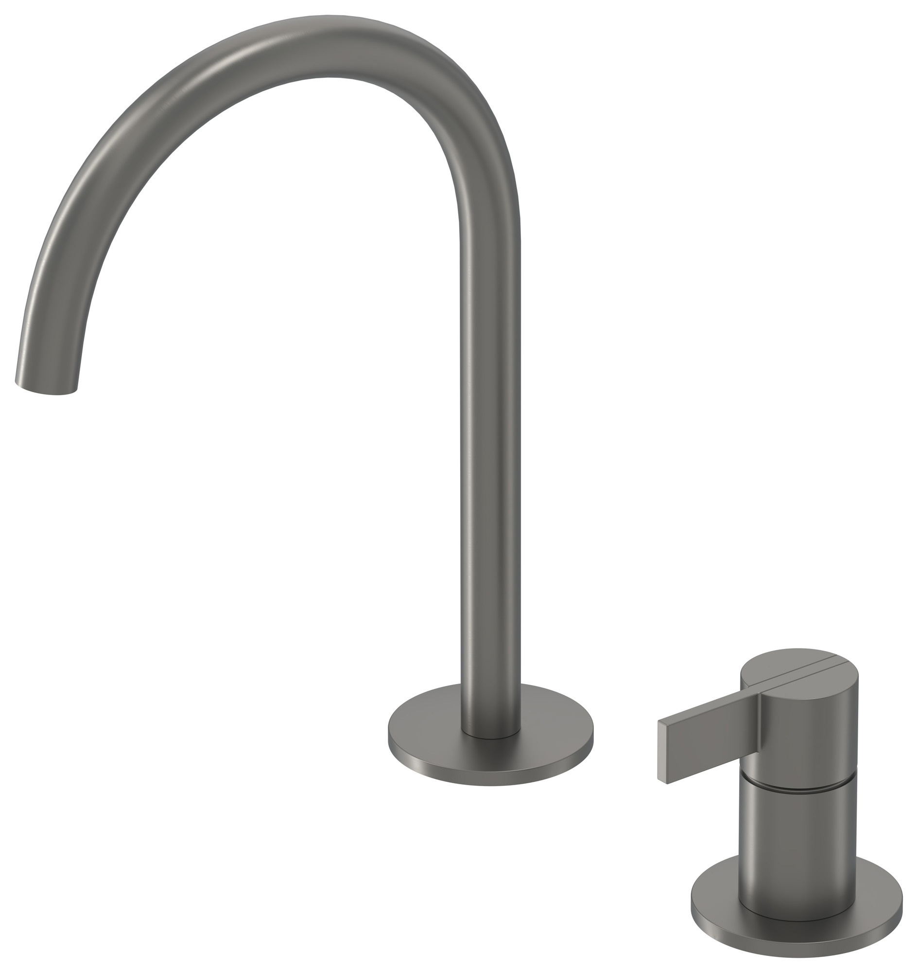 Wastafelkraan IVY Pact Coldstart 2-gats Geborsteld Metal Black PVD IVY