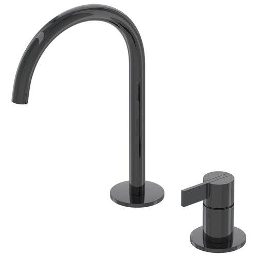 Wastafelkraan IVY Pact  Coldstart 2-gats Zwart Chroom PVD 